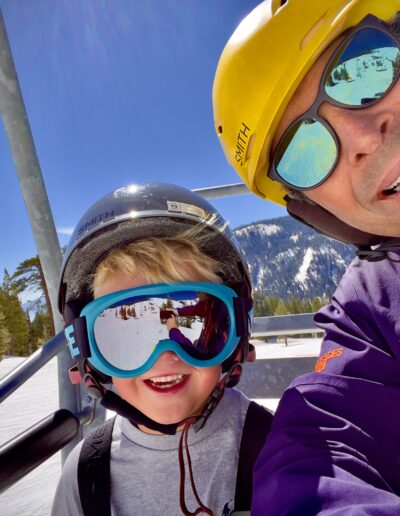 6 yr old Ski lesson with Greg